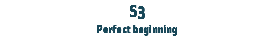 S3
Perfect beginning 